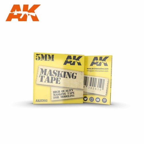Go to product AK INTERACTIVE 8203 - Masking tape, width: 5 mm