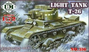 UNIMODELS UM-MT 316 - 1:72 Light Tank T-26