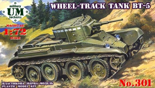 Go to product UNIMODELS UM-MT 301 - 1:72 Wheel-Track tank BT-5