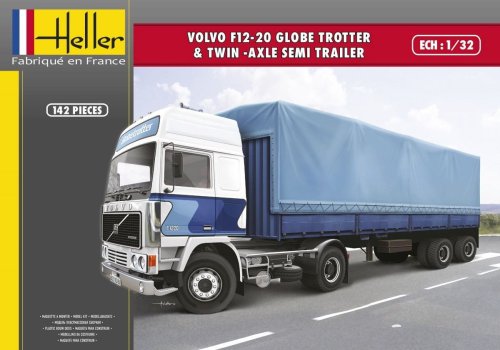 Go to product HELLER 81703 - 1:32 Volvo F12-20 w/ Trailer