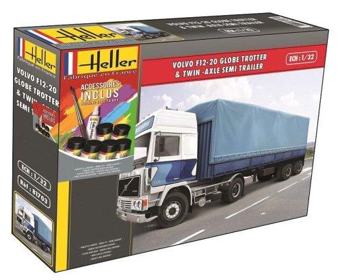 Go to product HELLER 57703 - 1:32 Volvo F12-20 w/ Trailer