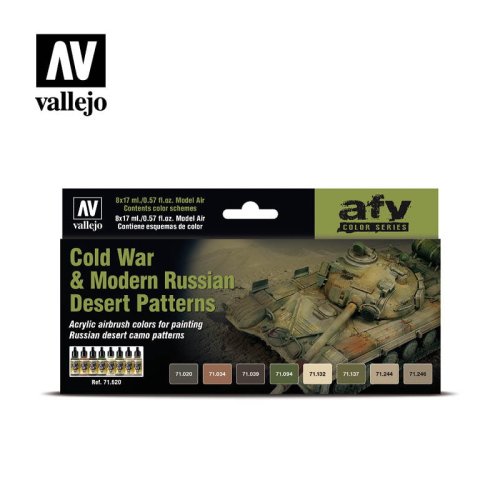 Go to product VALLEJO 71620 - Cold War & Modern Russian Desert Patterns - Colors Set