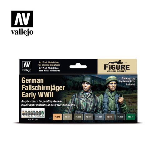 Go to product VALLEJO 70185 - German Fallschirmjager Early WWII - Model Color Set