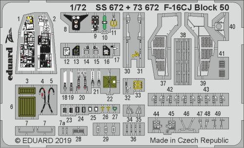 Go to product EDUARD SS672 - 1:72 F-16CJ Block 50