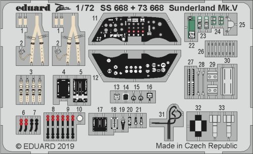 Go to product EDUARD SS668 - 1:72 Sunderland Mk.V