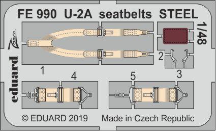 Go to product EDUARD FE990 - 1:48 U-2A seatbelts - Steel