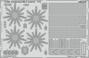 EDUARD 72688 - 1:72 Sunderland Mk.V exterior