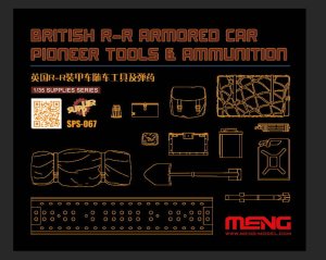 MENG MODEL SPS067 - 1:35 British R-R Armored Car Pioneer Tools & Ammunition
