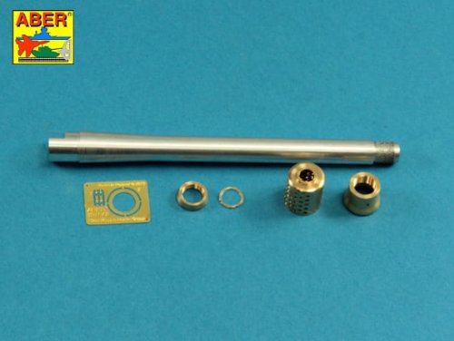 Go to product Aber 35L-261 - 1:35 150mm metal gun barrel with muzzle brake for German E-100 Krupp turret tank