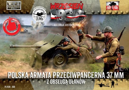 Go to product FIRST TO FIGHT 069 -  September 1939 - 1:72 Polish a37mm Bofors AT gun with crew.