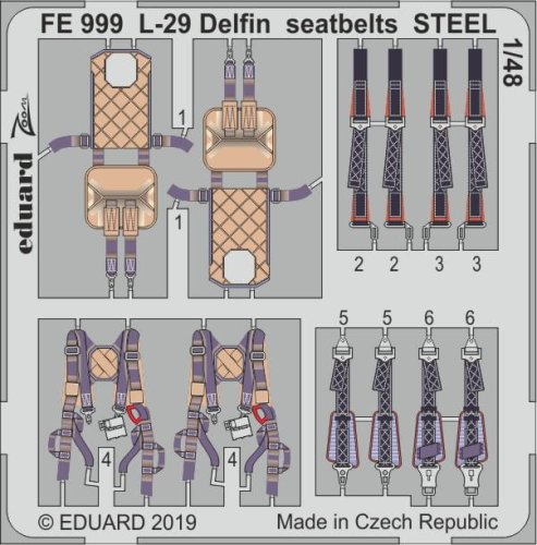 Go to product EDUARD FE999 - 1:48 L-29 Delfin seatbelts