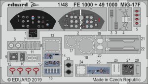 EDUARD FE1000 - 1:48 MiG-17F