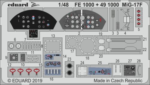 Go to product EDUARD FE1000 - 1:48 MiG-17F