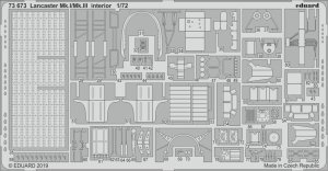 EDUARD 73673 - 1:72 Lancaster Mk.I/Mk.III interior