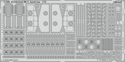 Go to product EDUARD 72690 - 1:72 Sunderland Mk.V bomb bay
