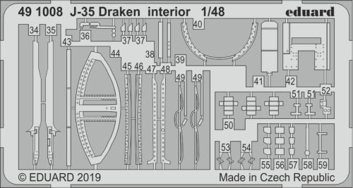 Go to product EDUARD 491008 - 1:48 J-35 Draken interior