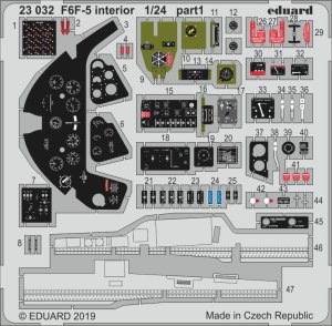 EDUARD 23032 - 1:24 F6F-5 Hellcat interior