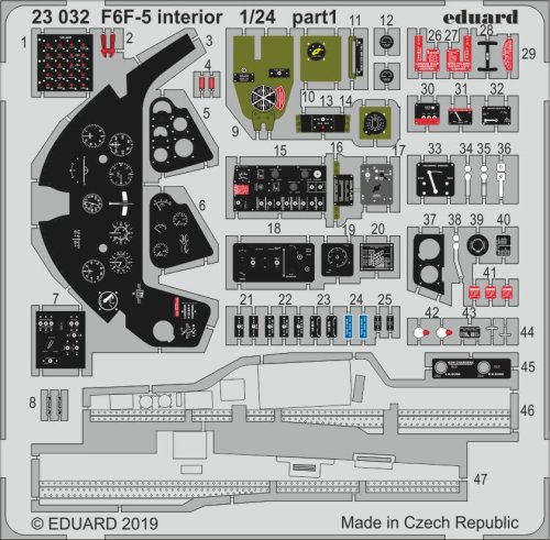 Go to product EDUARD 23032 - 1:24 F6F-5 Hellcat interior