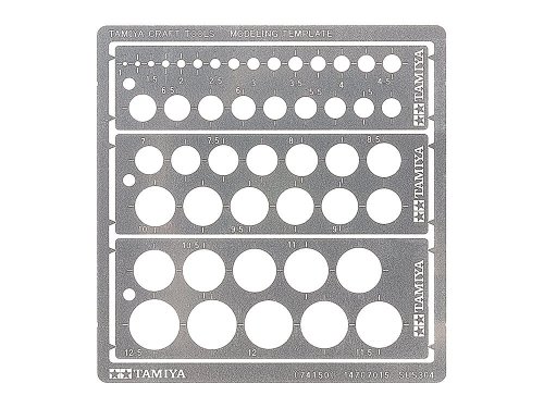 Go to product TAMIYA 74150 - Modeling Template Round 1-12.5mm