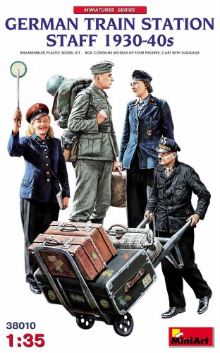 Go to product MINIART 38010 - 1:35 German Train Station Staff 1930-40s