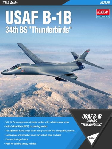 Go to product ACADEMY 12620 - 1:144 USAF B-1B
