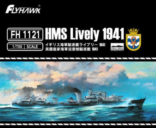 Go to product FLYHAWK 1121 - 1:700 HMS Lively 1941