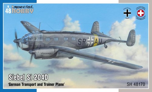Go to product SPECIAL HOBBY 48170 - 1:48 Siebel Si 204D German Transport and Trainer Plane