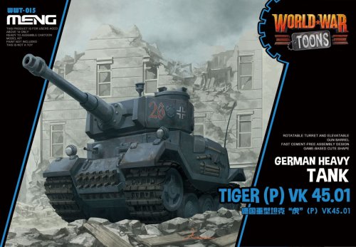 Go to product MENG MODEL WWT015 - World War Toons Tiger (P) VK 45.01