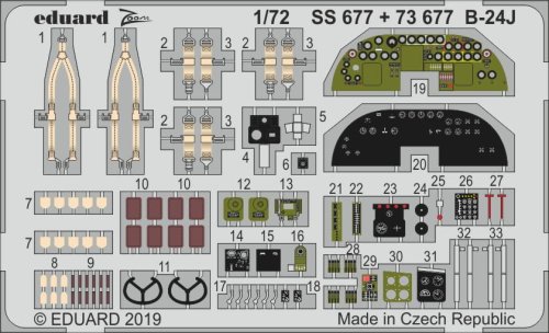 Go to product EDUARD SS677 - 1:72 B-24J