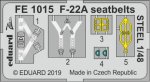 EDUARD FE1015 - 1:48 F-22A seatbelts - Steel