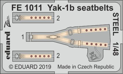 Go to product EDUARD FE1011 - 1:48 Yak-1b seatbelts - Steel