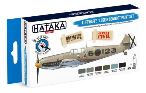 Go to product HATAKA BS32 - Luftwaffe Legion Condor paint set