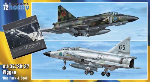 Go to product SPECIAL HOBBY 72411 - 1:72 AJ-37/SK-37 Viggen - Duo Pack & Book - Limited Edition