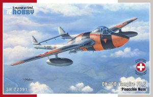 SPECIAL HOBBY 72391 - 1:72 DH.100 Vampire FB.6 - Pinocchio Nose