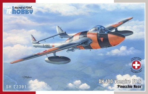 Go to product SPECIAL HOBBY 72391 - 1:72 DH.100 Vampire FB.6 - Pinocchio Nose