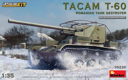 Go to product MINIART 35230 - 1:35 Tacam T-60 Romanian Tank Destroyer w/ interior kit