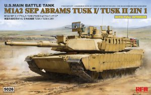 RYE FIELD MODEL 5026 - 1:35 M1A2 SEP Abrams TUSK I / TUSK II w/ full interior