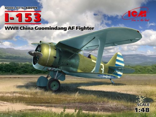 Go to product ICM 48099 - 1:48 Polikarpov I-153 WWII China Guomindang AF Fighter