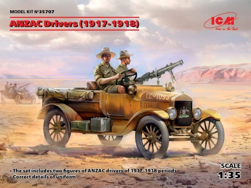 Go to product ICM 35707 - 1:35 ANZAC Drivers (1917-1918) 2 figures