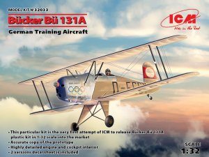 ICM 32033 - 1:32 Bucker Bu 131A German Training Aircraft