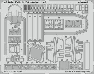 EDUARD 491024 - 1:48 F-16I SUFA interior