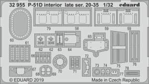 EDUARD 32955 - 1:32 P-51D interior late ser. 20-35