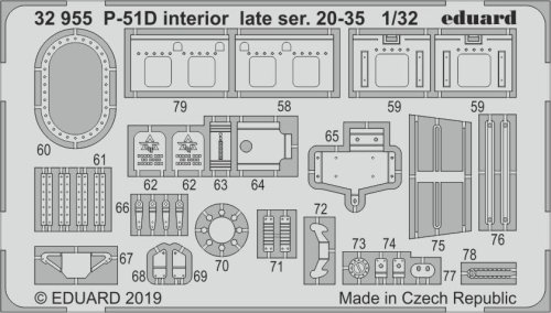 Go to product EDUARD 32955 - 1:32 P-51D interior late ser. 20-35