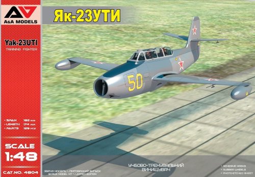Go to product A&A MODELS 4804 - 1:48 Yak-23UTI