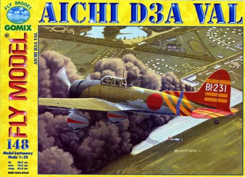 Go to product GOMIX FLY MODEL 148 - 1:33 Aichi D3A Val