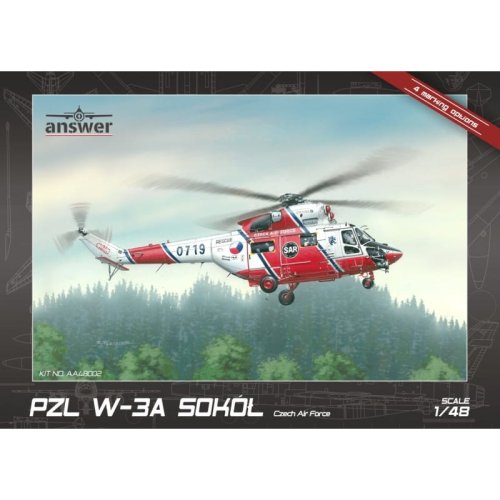 Go to product ANSWER AA48002 - 1:48 PZL W-3A Sokół Czech Air Force