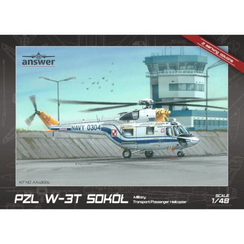Go to product ANSWER AA48004 - 1:48 PZL W-3T Sokół Polish Navy