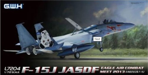 Go to product GREAT WALL HOBBY L7204 - 1:72 F-15J Eagle JASDF Eagle Air Combat Meet 2013