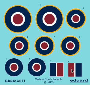 EDUARD D48032 - 1:48 Tempest roundels late