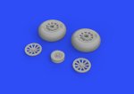 EDUARD 648504 - 1:48 P-51D wheels cross tread